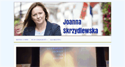 Desktop Screenshot of joannaskrzydlewska.pl
